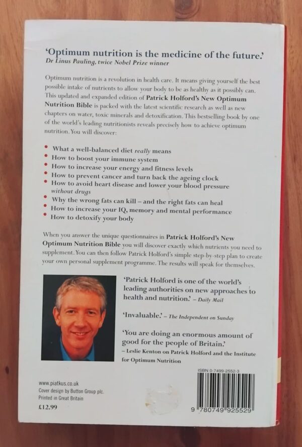 Patrick Holford's New Optimum Nutrition Bible