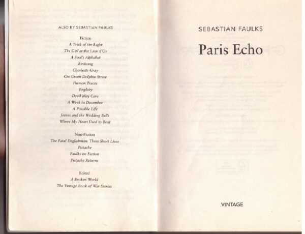 Paris Echo - Sebastian Faulks
