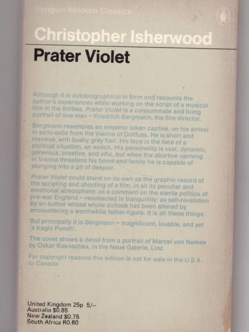 Prater Violet – Christopher Isherwood secondhand book