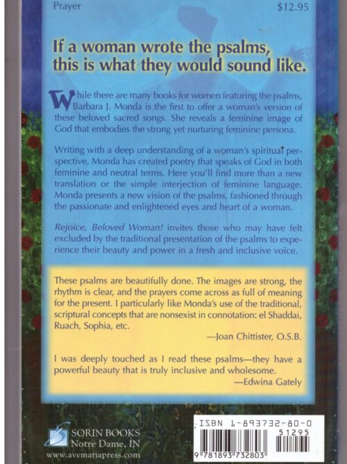 Rejoice, Beloved Woman!: The Psalms Revisioned – Barbara J. Monda secondhand book