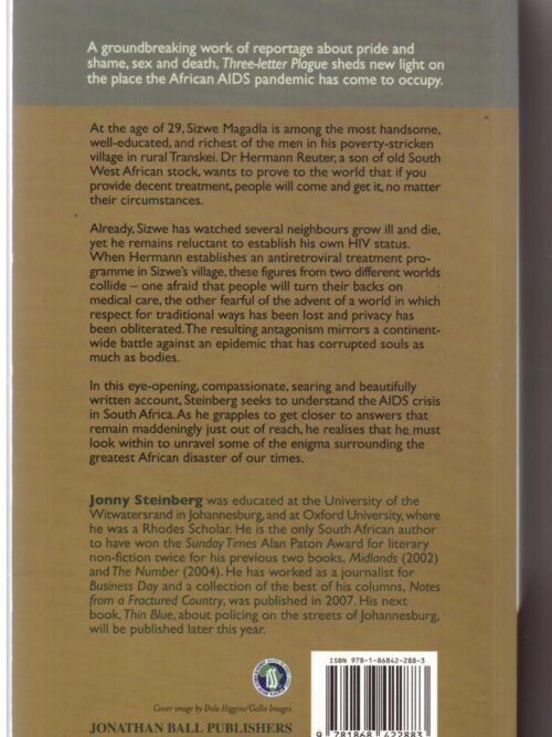 Three-Letter Plague – Johnny Steinberg secondhand book