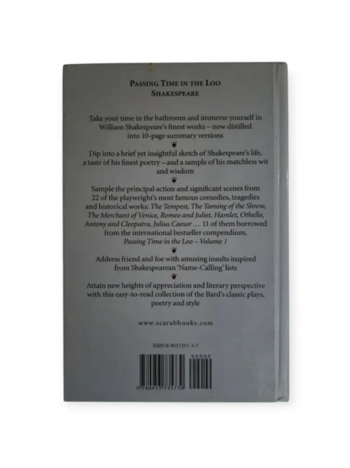 Passing Time In The Loo Shakespeare – Stevens W Anderson secondhand book