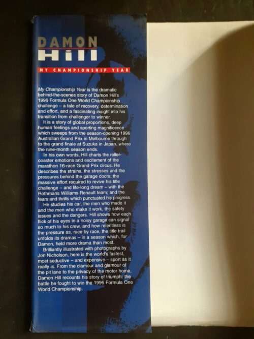 Damon Hill – My Championship Year – Formula 1 secondhand book
