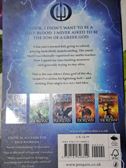 Percy Jackson And The Lightning Thief – Rick Riordan secondhand book