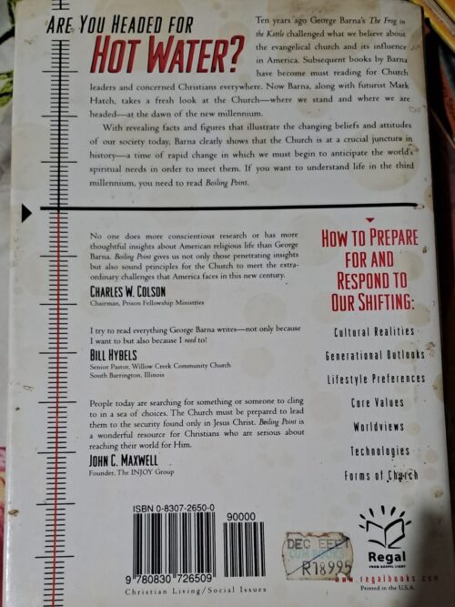 Boiling Point – George Barna & Mark Hatch secondhand book