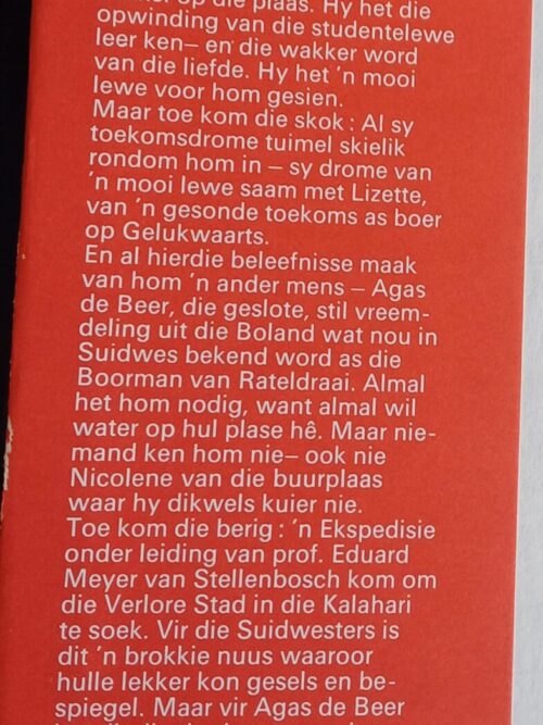 Die Boorman Van Rateldraai – SS Walters secondhand book