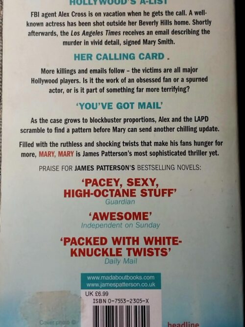Mary, Mary – James Patterson secondhand book