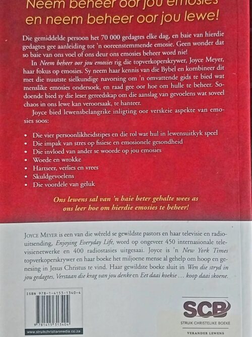 Neem Beheer Oor Jou Emosies – Joyce Meyer secondhand book