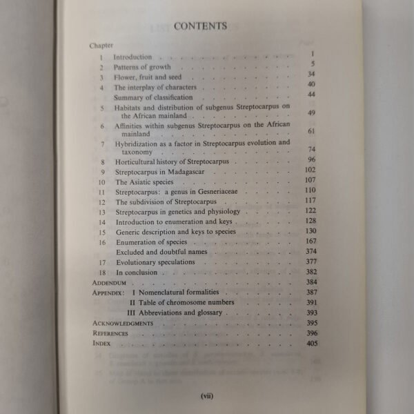 20250430_083150 Streptocarpus: An African Plant Study – Hilliard Et Al secondhand book