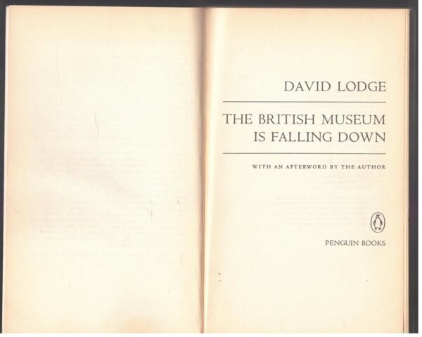 British Museum Is Falling Down4 The British Museum Is Falling Down — David Lodge secondhand book