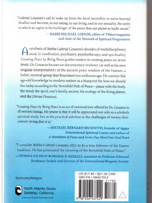 Creating Peace By Being Peace: The Essene Sevenfold Path – Gabriel Cousens secondhand book