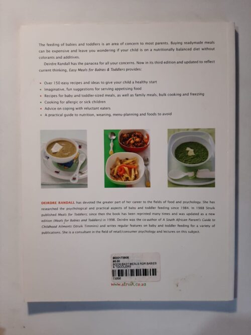 Easy Meals For Babies & Toddlers – Deirdre Randall secondhand book