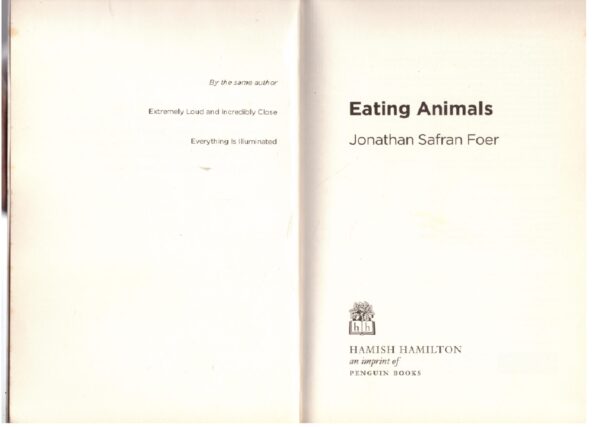 Eating Animals - Jonathan Safran Foer
