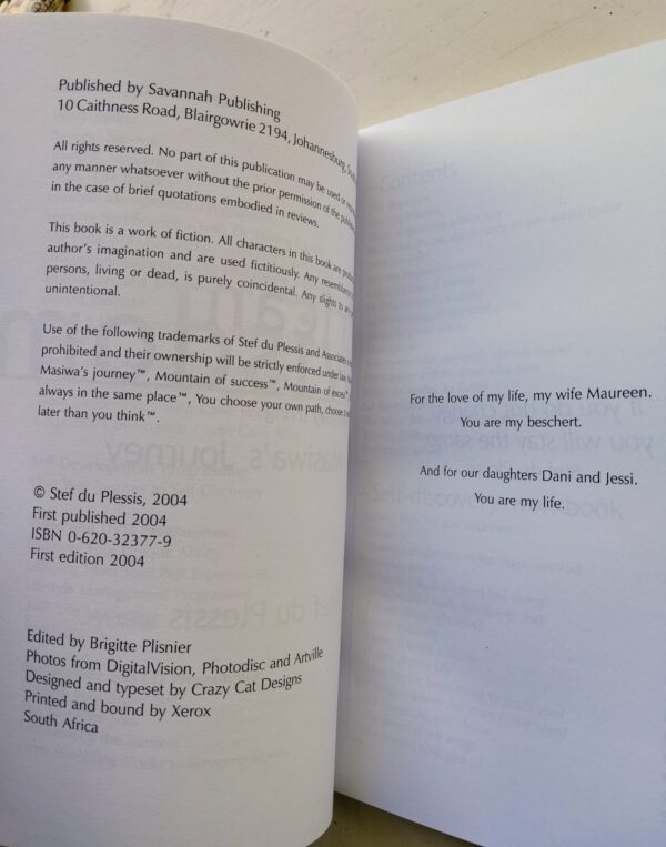 African Wisdom For Everyday Living (Masiwa’s Journey) – Stef du Plessis secondhand book