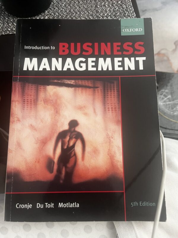 Introduction To Business Management – Cronje, Du Toit, Motlatla secondhand book