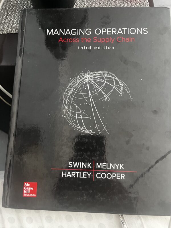 Managing Operations Across the Supply Chain – Swink Et Al secondhand book