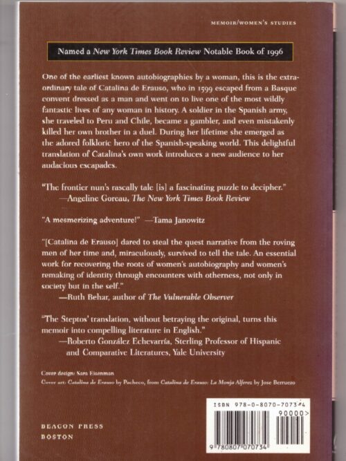 Lieutenant Nun: Memoir Of A Basque Transvestite In The New World – Catalina De Erauso secondhand book