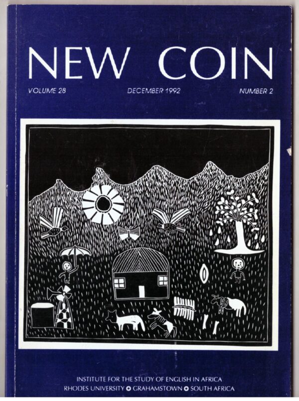 New Coin, Volume 28, Number 2, December 1992 secondhand book
