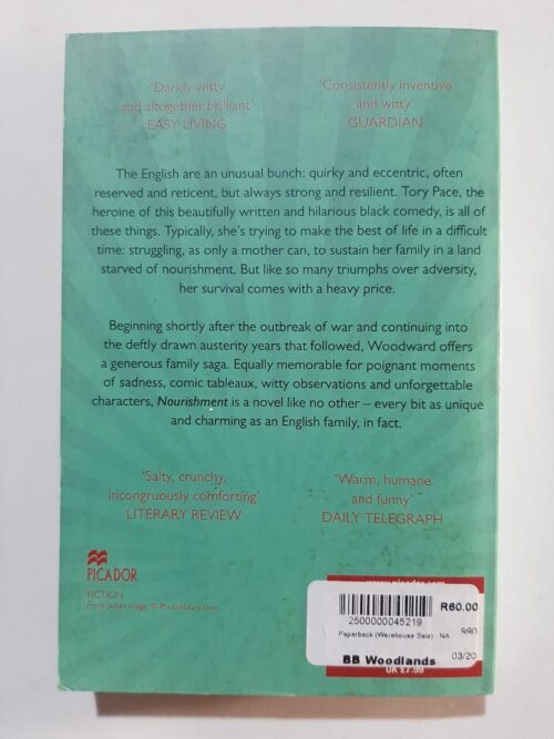 Nourishment – Gerard Woodward secondhand book