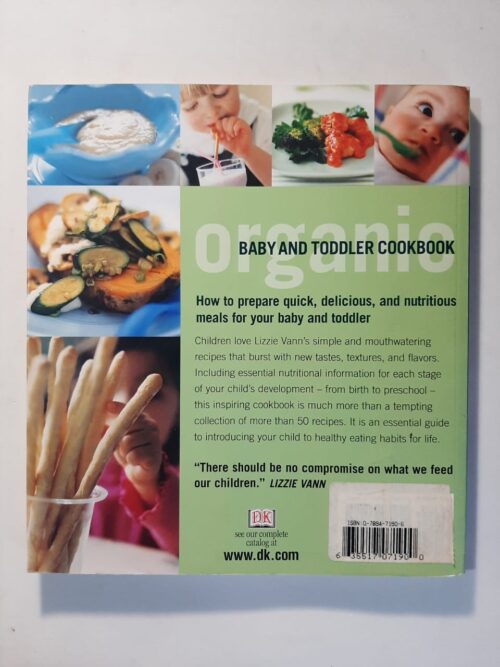 Organic Baby & Toddler Cookbook – Lizzie Vann secondhand book