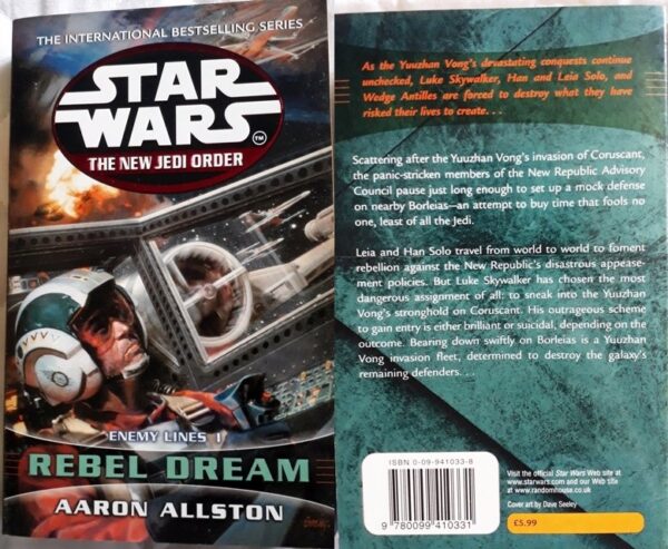 NJO#11: Enemy Lines I: Rebel Dream – Aaron Allston (Star Wars) secondhand book