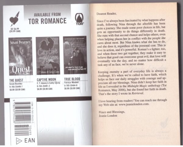 Retrieval — Jeanie London secondhand book