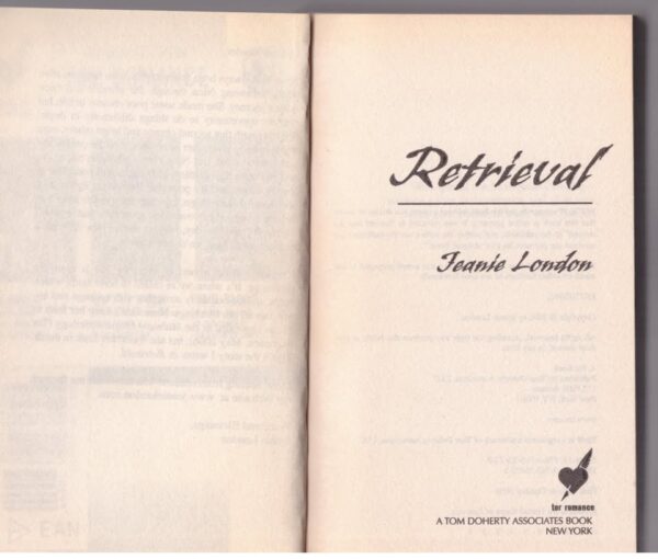 Retrieval — Jeanie London secondhand book
