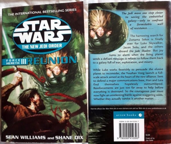 NJO#17: Force Heretic III: Reunion – Sean Williams & Shane Dix (Star Wars) secondhand book