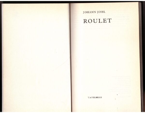 Roulet – Johann Johl secondhand book