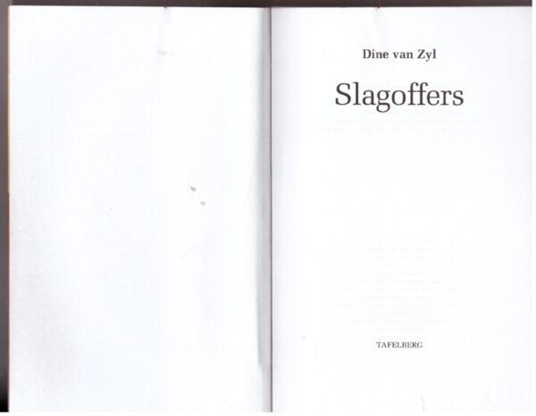 Slagoffers — Dine Van Zyl secondhand book