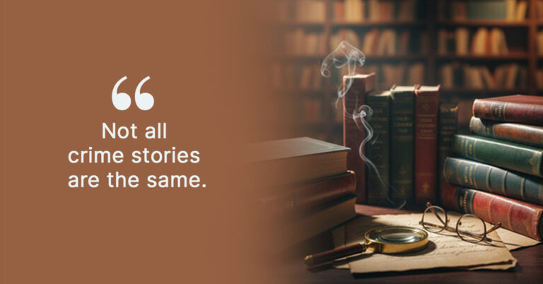 A moody detective’s study with a magnifying glass and stacks of books, inviting readers to explore secondhand crime fiction and spy thrillers on Bookle.