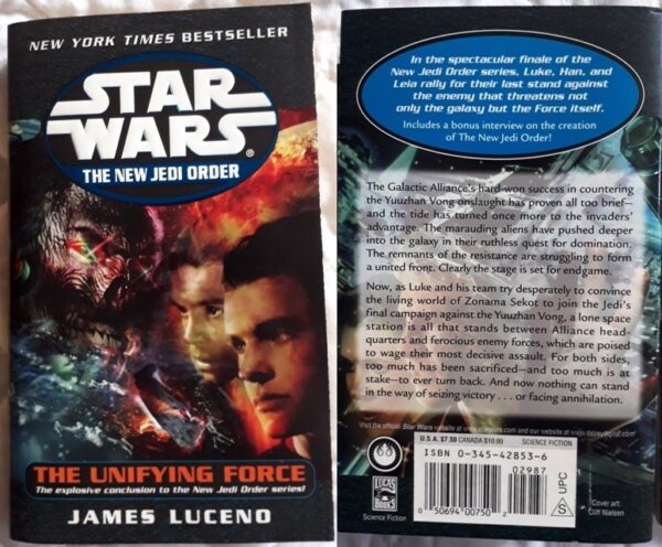 NJO#19: The Unifying Force – James Luceno (Star Wars) secondhand book