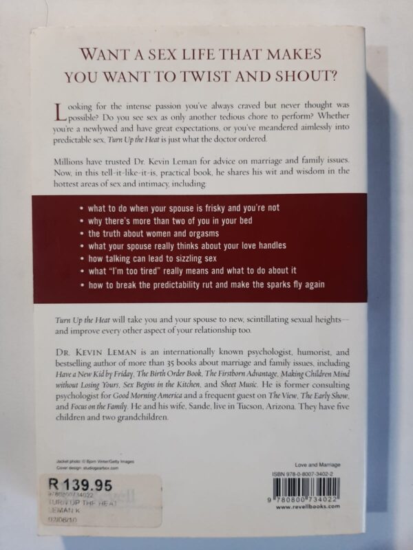 Turn Up The Heat – Kevin Leman secondhand book
