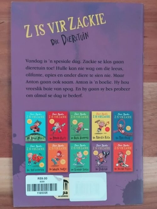 Z Is Vir Zackie: Die Dieretuin – Jaco Jacobs secondhand book
