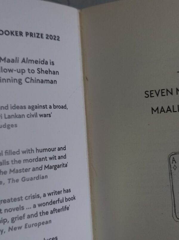 The Seven Moons of Maali Almeida - Shehan Karunatilaka