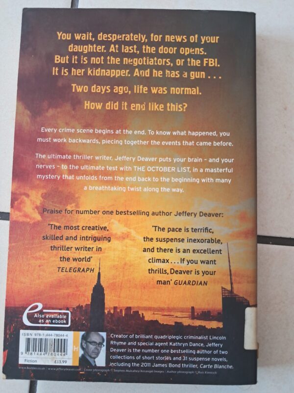 The October List – Jeffery Deaver secondhand book