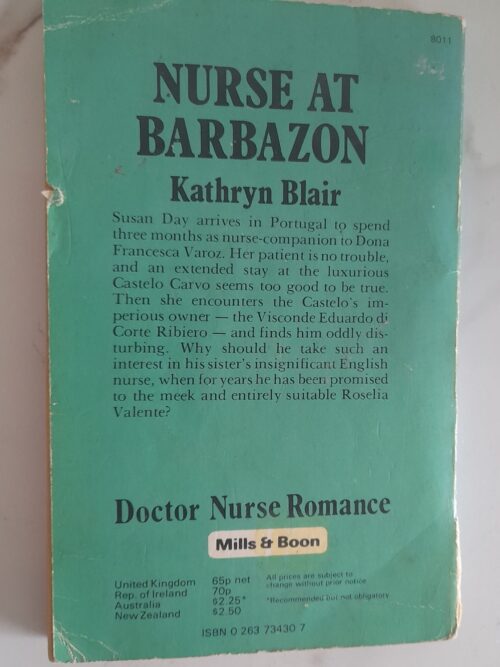 A Nurse At Barbazon – Kathryn Blair secondhand book