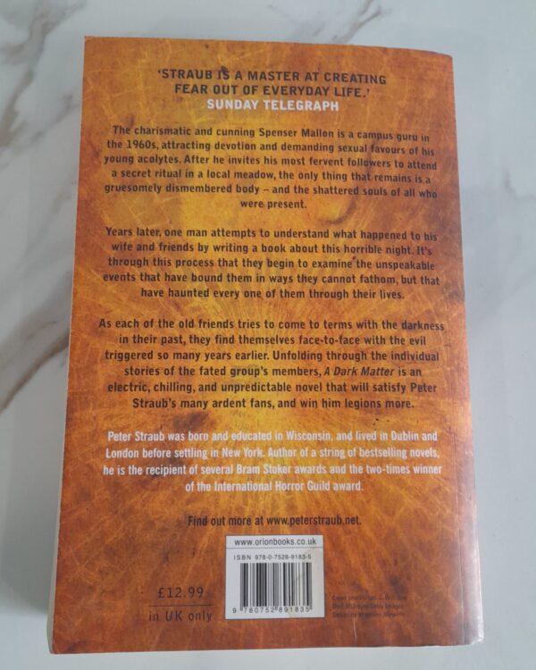 A Dark Matter – Peter Straub secondhand book