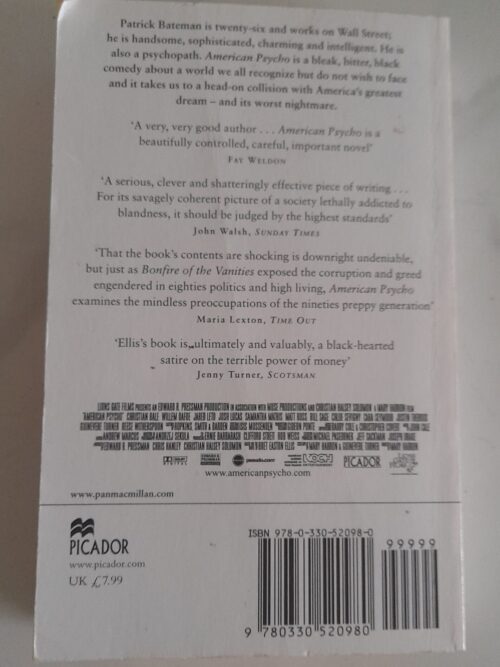 American Psycho – Bret Easton Ellis secondhand book