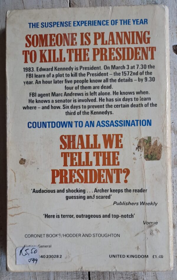 Shall We Tell The President? – Jeffrey Archer secondhand book