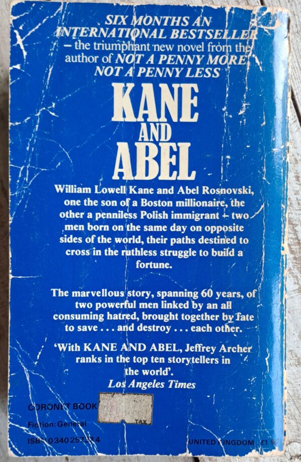 Kane And Abel – Jeffrey Archer secondhand book