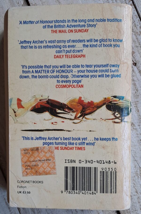 A Matter Of Honour – Jeffrey Archer secondhand book