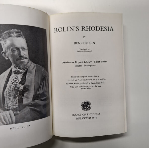 Rolin’s Rhodesia – Henri Rolin secondhand book