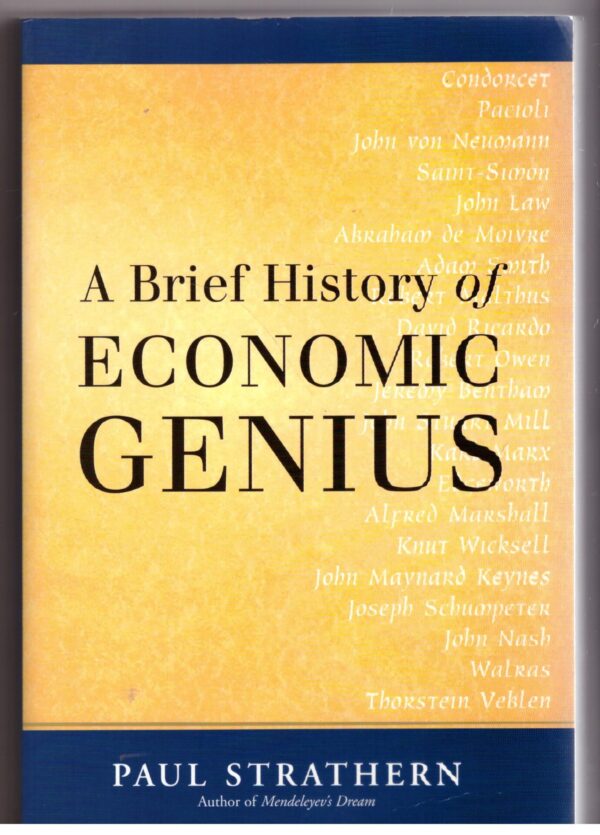 A Brief History Of Economic Genius – Paul Strathern secondhand book