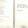 A Brief History Of Economic Genius – Paul Strathern secondhand book