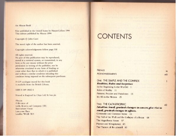 Complexification – John L. Casti secondhand book