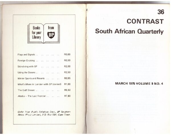 Contrast 36 - Volume 9, Number 4, March 1975