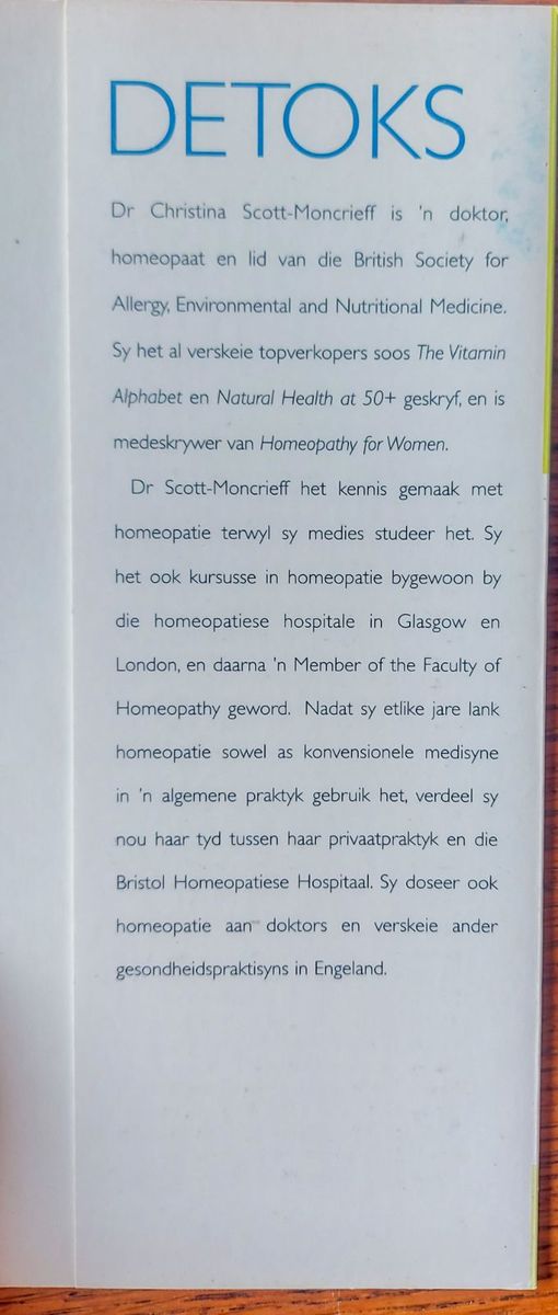 Detoks - Dr. Christina Scott-Moncrieff