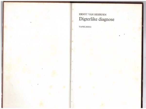Digterlike Diagnose -- Ernst Van Heerden