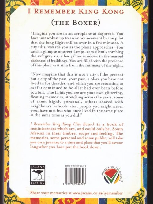 I Remember King Kong — Denis Hirson secondhand book